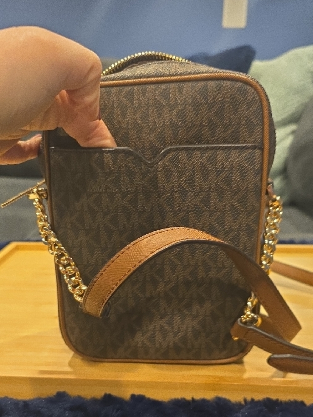 Michael Kors Brown Monogram Belt Bag with Gold Hardware. I Ship In One Day! - Picture 3 of 7